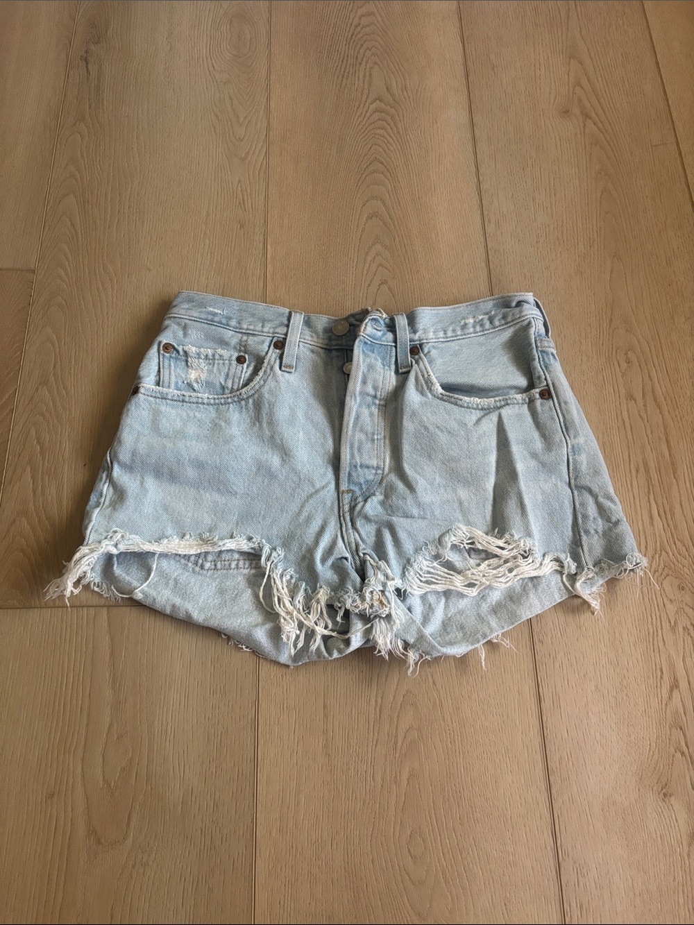 Levi's Light Wash Women’s 501 Jean Shorts